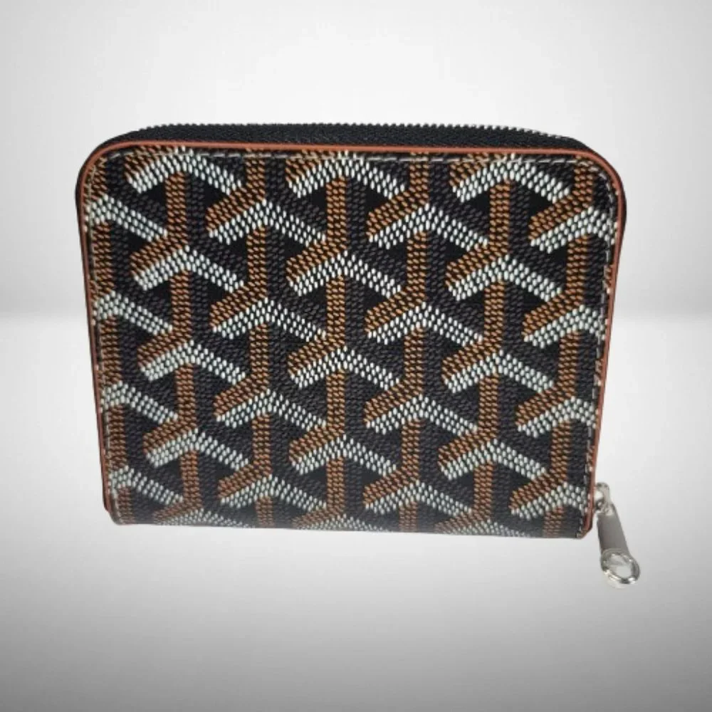 GOYARD BLACK & TAN MATIGNON PM ZIPP AROUND WALLET - Picture 7 of 10